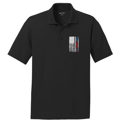 Trump Desantis 2024 American Flag PosiCharge RacerMesh Polo