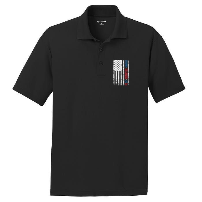 Trump Desantis 2024 American Flag PosiCharge RacerMesh Polo