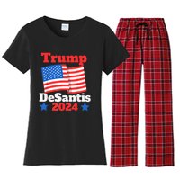 Trump DeSantis 2024 Maga Elect Republican President Trump Women's Flannel Pajama Set