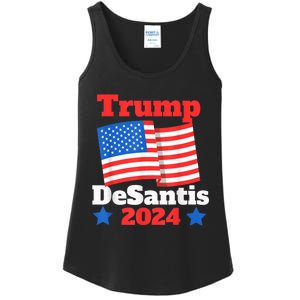 Trump DeSantis 2024 Maga Elect Republican President Trump Ladies Essential Tank