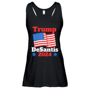 Trump DeSantis 2024 Maga Elect Republican President Trump Ladies Essential Flowy Tank