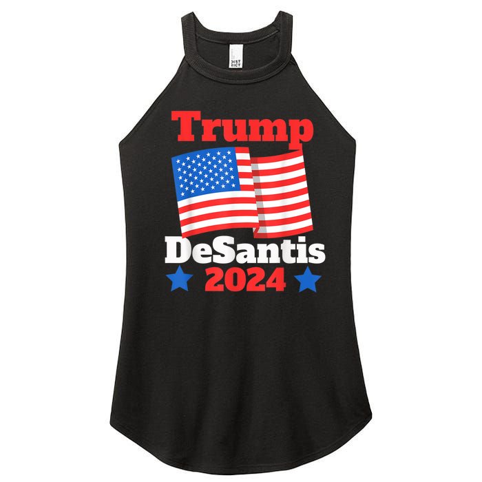 Trump DeSantis 2024 Maga Elect Republican President Trump Women's Perfect Tri Rocker Tank