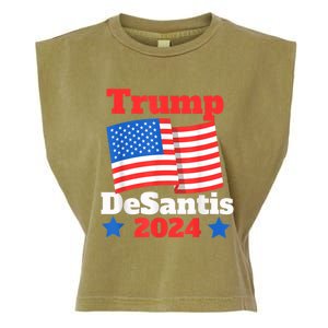 Trump DeSantis 2024 Maga Elect Republican President Trump Garment-Dyed Women's Muscle Tee