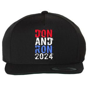 Trump DeSantis 2024 DON AND RON President Republican Party Wool Snapback Cap