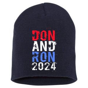 Trump DeSantis 2024 DON AND RON President Republican Party Short Acrylic Beanie