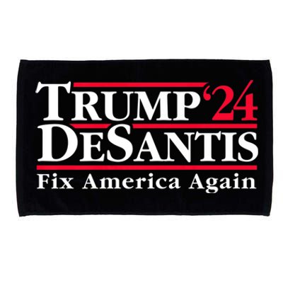 Trump DeSantis 2024 Donald Trump Ron DeSantis For President Microfiber Hand Towel