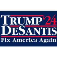 Trump DeSantis 2024 Donald Trump Ron DeSantis For President Bumper Sticker