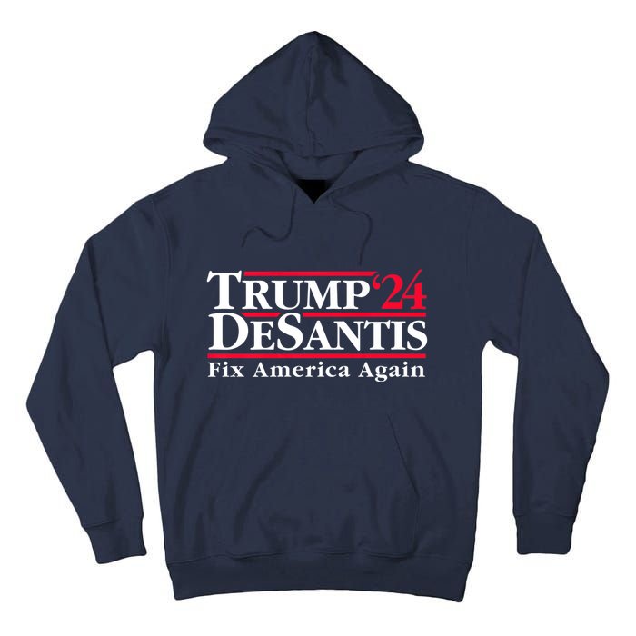 Trump DeSantis 2024 Donald Trump Ron DeSantis For President Tall Hoodie