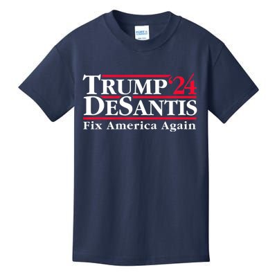 Trump DeSantis 2024 Donald Trump Ron DeSantis For President Kids T-Shirt