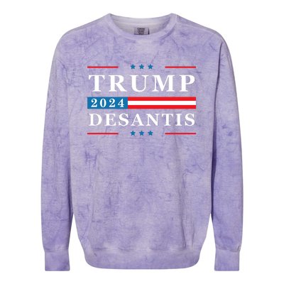 Trump Desantis 2024 Ron Desantis 2024 Colorblast Crewneck Sweatshirt