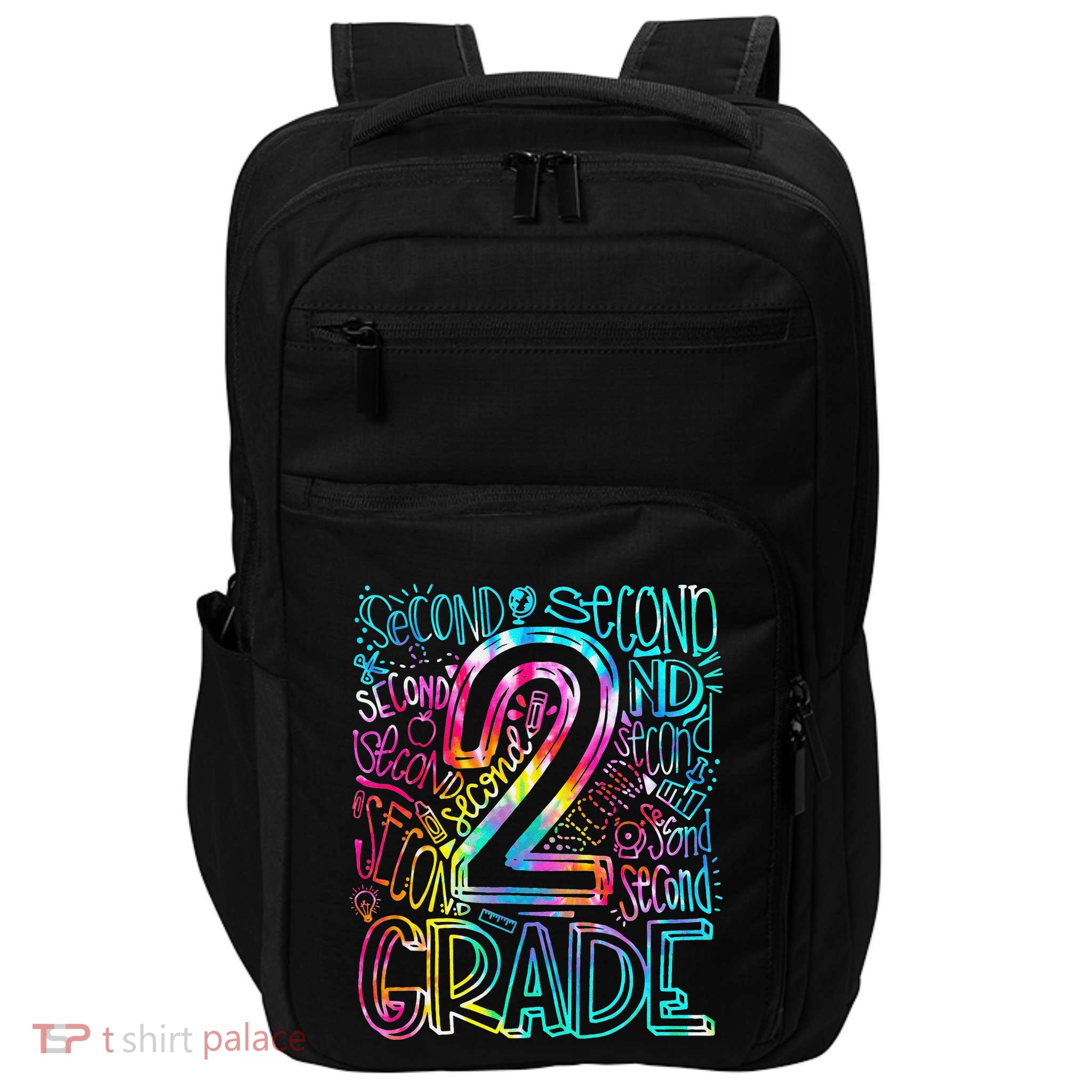 Tie Dye 2nd Grade Typography Team Second Grade Teacher Impact Tech Backpack