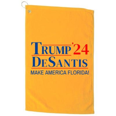 Trump DeSantis 2024 Make America Florida Republican Vintage Platinum Collection Golf Towel