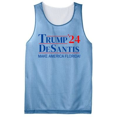 Trump DeSantis 2024 Make America Florida Republican Vintage Mesh Reversible Basketball Jersey Tank