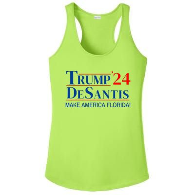 Trump DeSantis 2024 Make America Florida Republican Vintage Ladies PosiCharge Competitor Racerback Tank