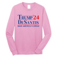 Trump DeSantis 2024 Make America Florida Republican Vintage Long Sleeve Shirt