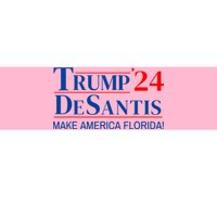 Trump DeSantis 2024 Make America Florida Republican Vintage Bumper Sticker