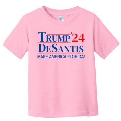 Trump DeSantis 2024 Make America Florida Republican Vintage Toddler T-Shirt