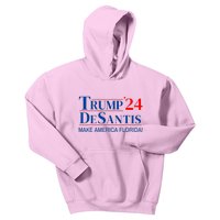 Trump DeSantis 2024 Make America Florida Republican Vintage Kids Hoodie