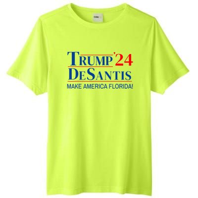 Trump DeSantis 2024 Make America Florida Republican Vintage Tall Fusion ChromaSoft Performance T-Shirt