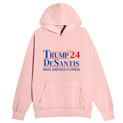 Trump DeSantis 2024 Make America Florida Republican Vintage Urban Pullover Hoodie