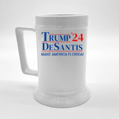 Trump DeSantis 2024 Make America Florida Republican Vintage Beer Stein