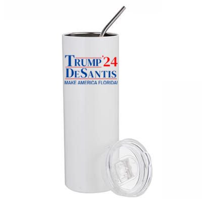 Trump DeSantis 2024 Make America Florida Republican Vintage Stainless Steel Tumbler