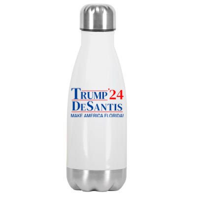 Trump DeSantis 2024 Make America Florida Republican Vintage Stainless Steel Insulated Water Bottle