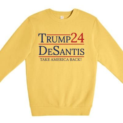 Trump Desantis 2024 Premium Crewneck Sweatshirt