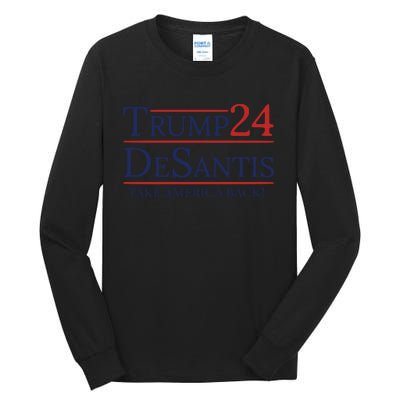 Trump Desantis 2024 Tall Long Sleeve T-Shirt