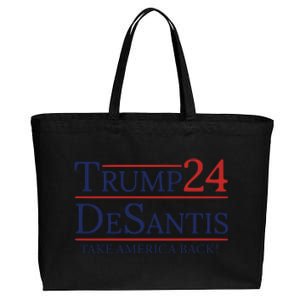 Trump Desantis 2024 Cotton Canvas Jumbo Tote