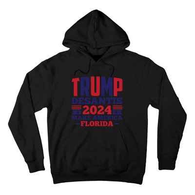 Trump Desantis 2024 Make America Florida Graphic Hoodie