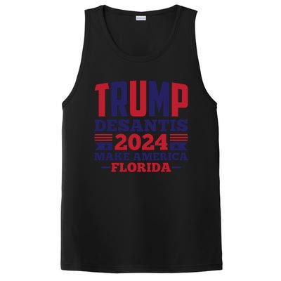 Trump Desantis 2024 Make America Florida Graphic PosiCharge Competitor Tank