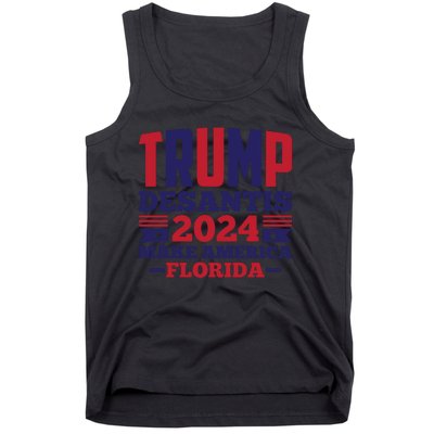 Trump Desantis 2024 Make America Florida Graphic Tank Top