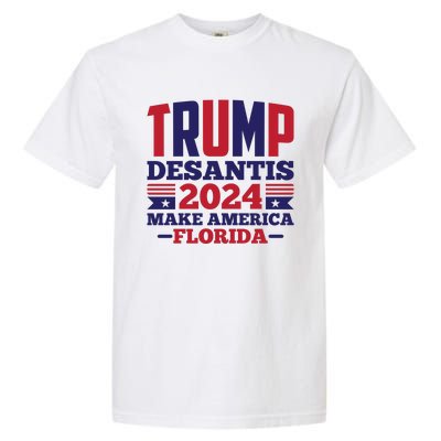 Trump Desantis 2024 Make America Florida Graphic Garment-Dyed Heavyweight T-Shirt