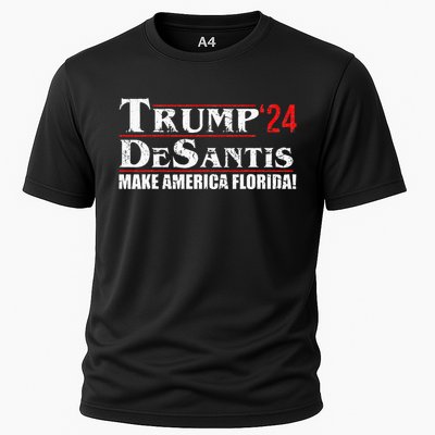 Trump DeSantis 24 Makes America Florida 2024 Cooling Performance Crew T-Shirt