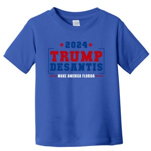 Trump Desantis 2024 Election Make America Florida Gift Toddler T-Shirt