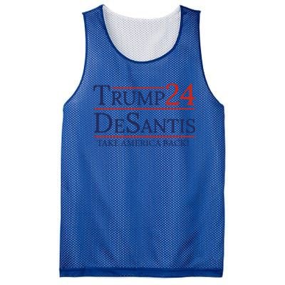 Trump Desantis 2024 Election 2024 Donald Trump The Return Gift Mesh Reversible Basketball Jersey Tank