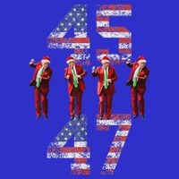 Trump Dance 45 47 American Flag Xmas Pajamas Baby Bodysuit
