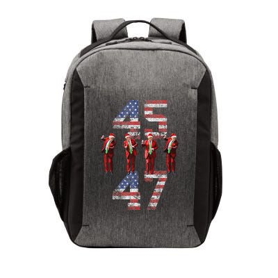 Trump Dance 45 47 American Flag Xmas Pajamas Vector Backpack