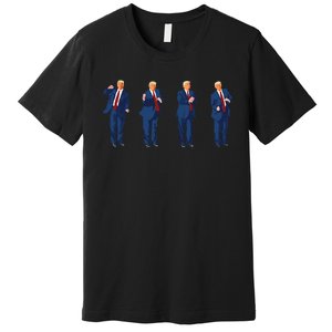 Trump Dance 4th Of July Trump 2025 Gift Premium T-Shirt