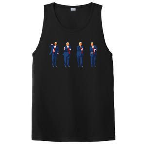 Trump Dance 4th Of July Trump 2025 Gift PosiCharge Competitor Tank