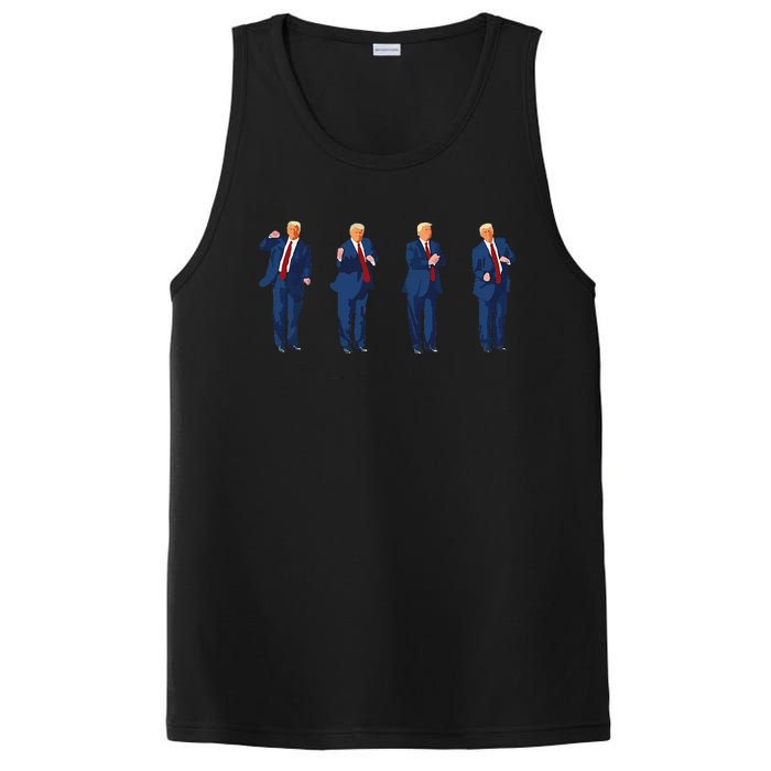 Trump Dance 4th Of July Trump 2025 Gift PosiCharge Competitor Tank