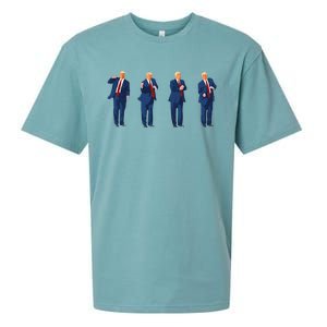 Trump Dance 4th Of July Trump 2025 Gift Sueded Cloud Jersey T-Shirt