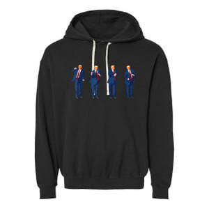 Trump Dance 4th Of July Trump 2024 Garment-Dyed Fleece Hoodie