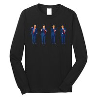 Trump Dance 4th Of July Trump 2024 Long Sleeve Shirt