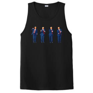 Trump Dance 4th Of July Trump 2024 PosiCharge Competitor Tank