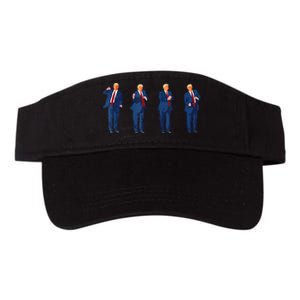 Trump Dance 4th Of July Trump 2024 Valucap Bio-Washed Visor