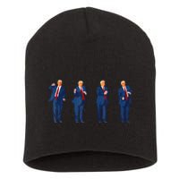 Trump Dance 4th Of July Trump 2024 Short Acrylic Beanie