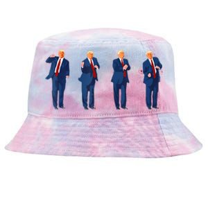 Trump Dance 4th Of July Trump 2024 Tie-Dyed Bucket Hat