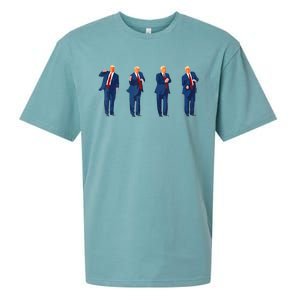 Trump Dance 4th Of July Trump 2024 Sueded Cloud Jersey T-Shirt